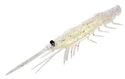 Magbite Snatchbite Shrimp Prawn 4 Inch Soft Plastic Lure -Tackle Storage Shop Clear Holo