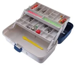 Jarvis Walker 2-Tray Tackle Box With 300 Piece Complete Tackle Kit