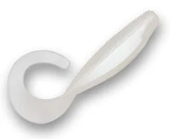 Zman StreakZ Curly TailZ 4 Inch Soft Plastic Lure -Tackle Storage Shop Pearl CurlyTailz