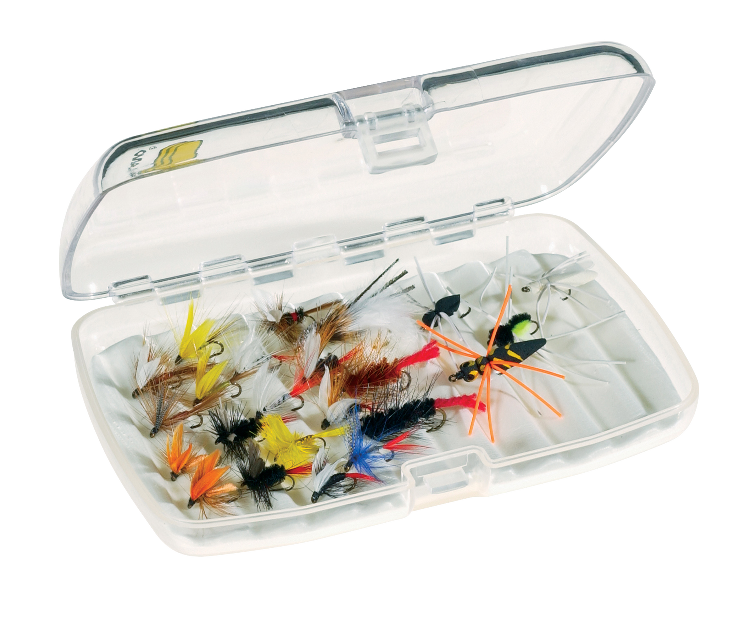 Plano Fly Storage Box With Foam Clear