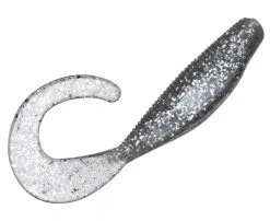 Zman StreakZ Curly TailZ 4 Inch Soft Plastic Lure -Tackle Storage Shop SmokeSilver CurlyTailz