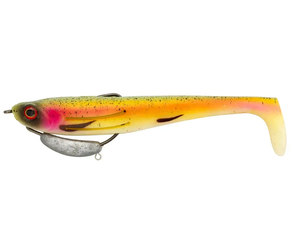 Zerek Flat Shad PRO 5 Inch Weedless Rigged Soft Plastic Lure - Image 2