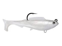 Zman Herculez Soft Plastic Swimbait Lure 6 Inch -Tackle Storage Shop ZmanHerculezSoftPlasticSwimbait Pearl
