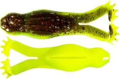 Zman Goat Toadz Frog Soft Plastic Lure - 4 Inch -Tackle Storage Shop Zman Goat Toadz Frog Soft Plastic Coppertreuse