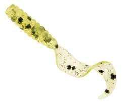 Zman Grubz 2 Inch Soft Plastic Fishing Lure -Tackle Storage Shop chartreuse sparkle grubz 1