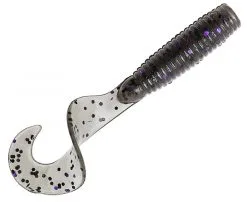 Zman Grubz 3.5 Inch Soft Plastic Fishing Lure -Tackle Storage Shop smokepurple grubz35 1